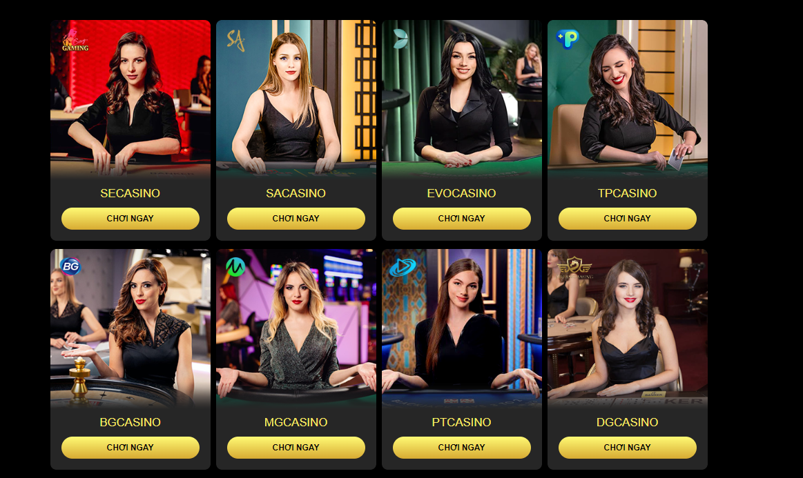 Khám phá vài sảnh game đình đám ở casino Win55